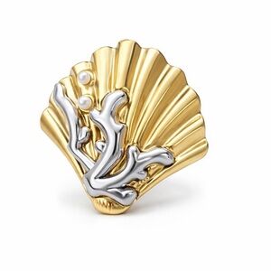 Shell Ring 18k Gold Plated
